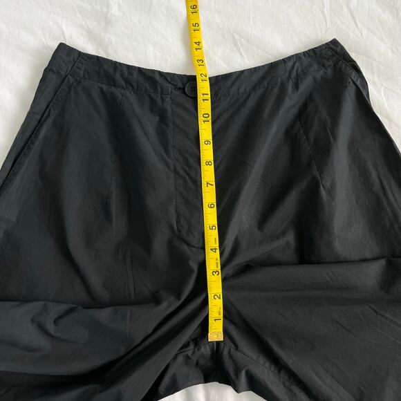 Rundholz Black Label Black Wide Leg Cotton Buttonfly Trouser Pants, Size Small - Picture 10 of 14